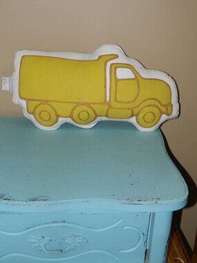Crate&Barrel Kids Dump Truck Throw Pillow